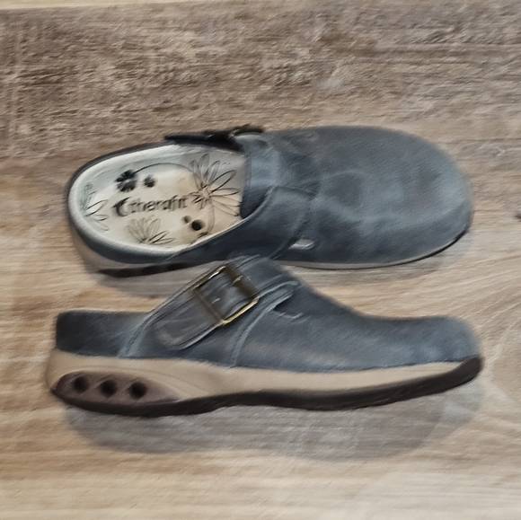 Therafit Mindy soft leather arch support mules size 6.5/7 - Picture 2 of 5